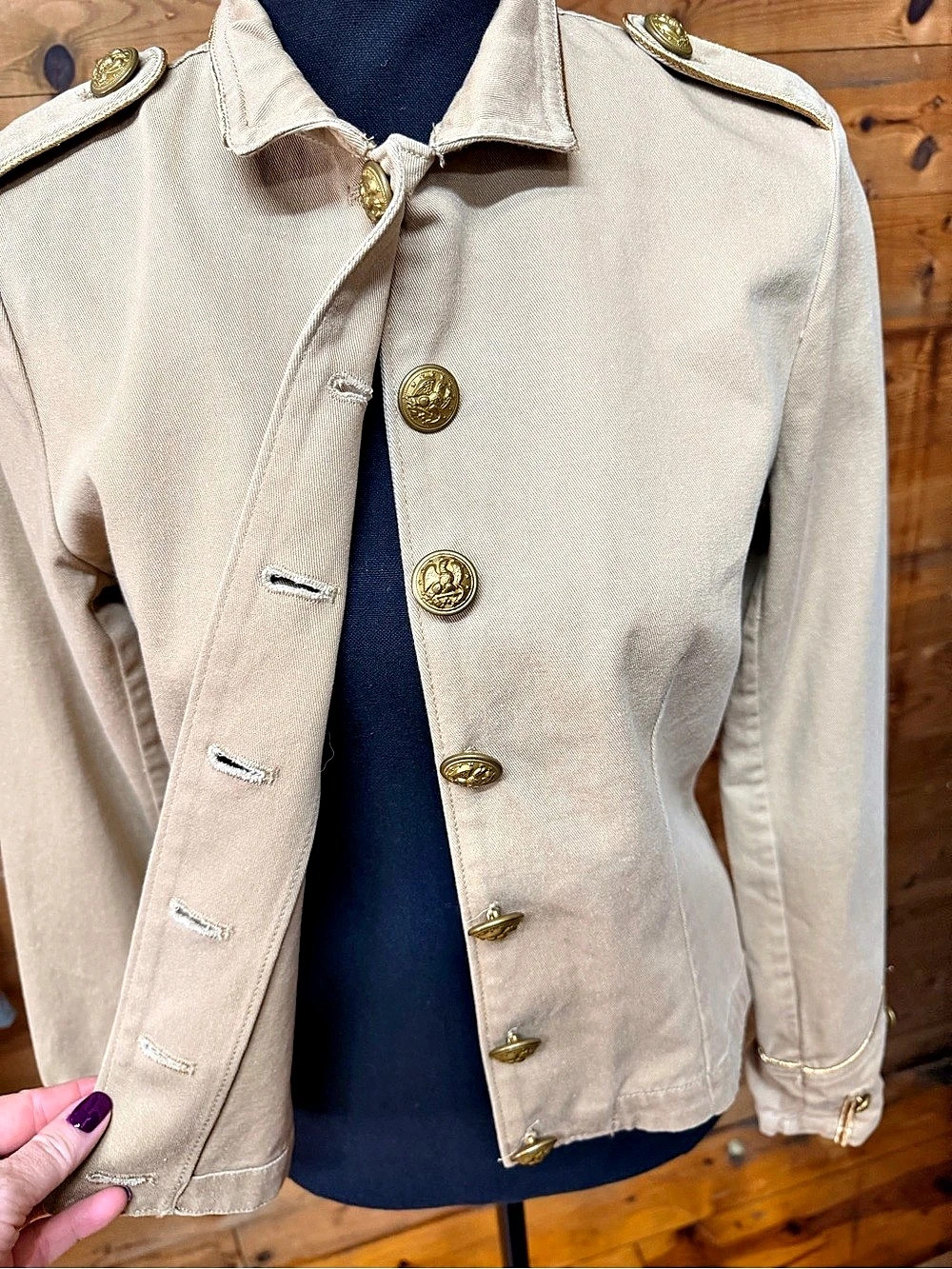 Denim & Supply Ralph Lauren Military Jacket Military Style Jacket Size Small